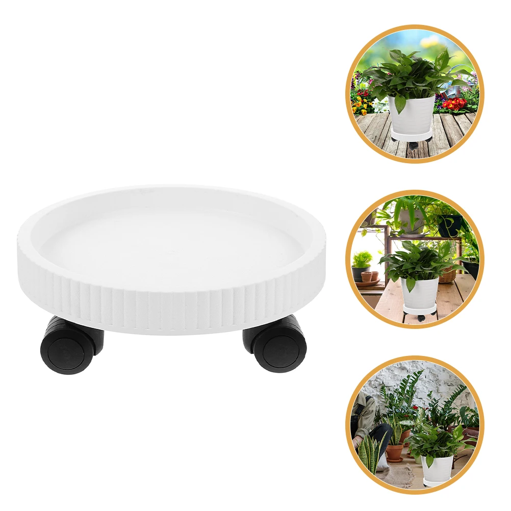 

Sturdy Rolling Flower Pot Stand With Wheels Heavy Duty Plant Base Movable Planter Tray Indoor Outdoor Decorative Stand For Home