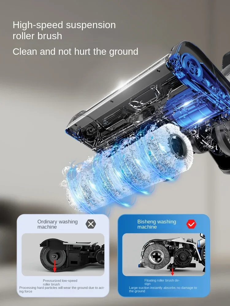 BISSELL 3.0MAX Wash Smart Sweep and Drag Suction 3-in-1 Large Suction Household Appliances Vacuum Wireless Vacuum Cleaner