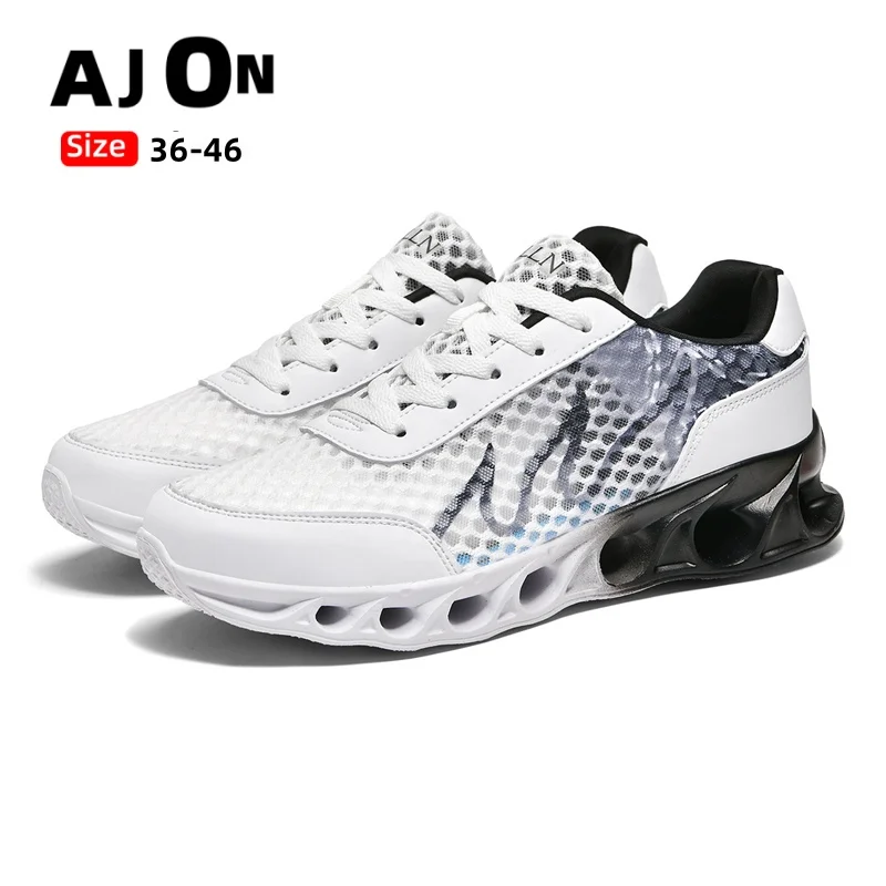 Men's shoes breathable mesh summer light walking casual shoes non-slip driving men's casual sports shoes size 36-46