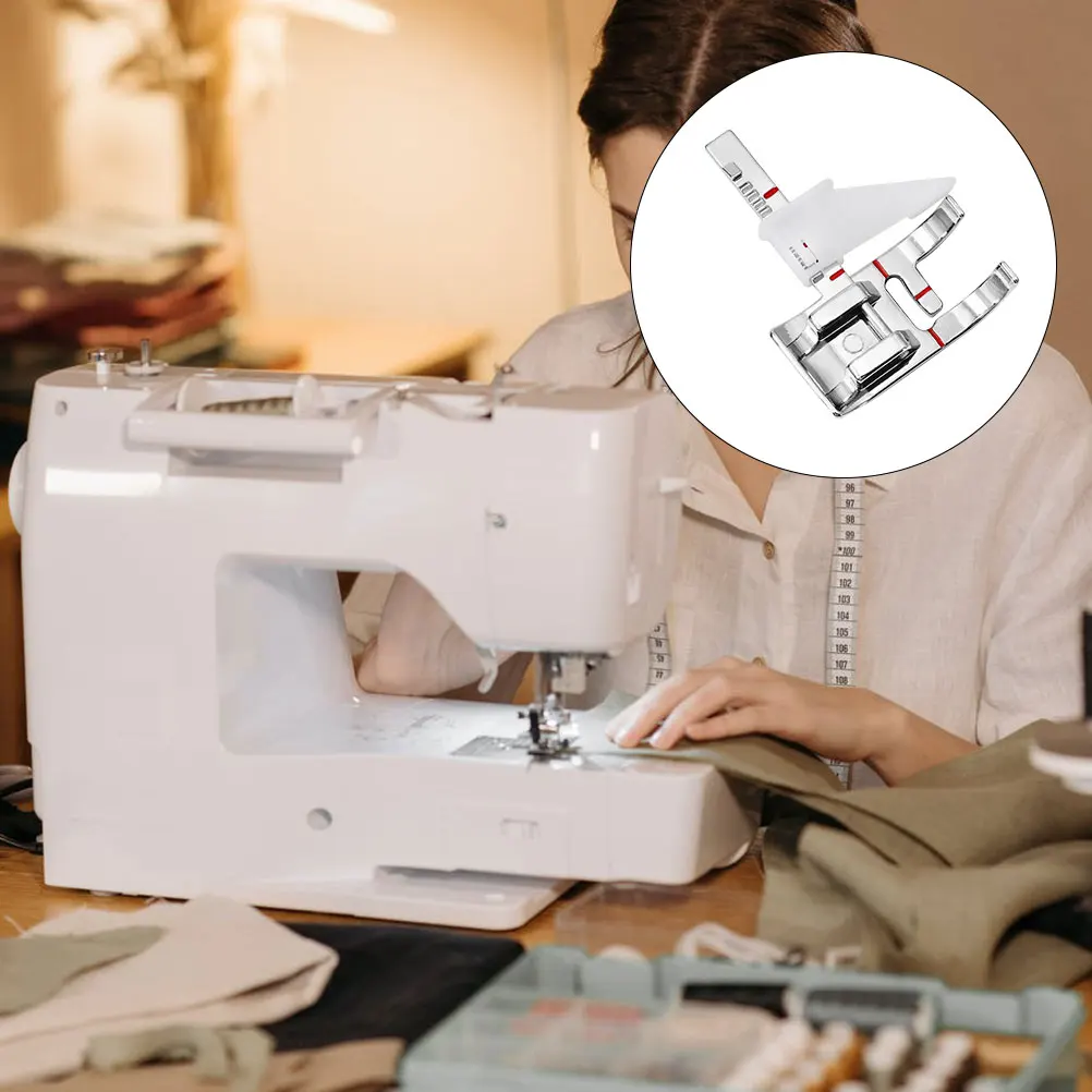 

2pcs Sewing Machine Presser Adjustable Guide Ruler Gauge Patterning Embroidery Mending Quilting Elastic B