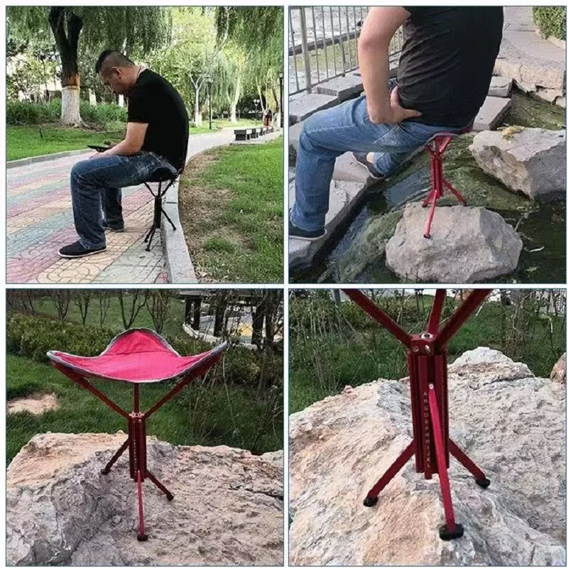 

Регулируемый складной походный стул - грузоподъемность 150 кг, противоскользящие ножки, сверхлегкий (1 кг), из ткани Оксфорд 600D, для рыбалки и туризма