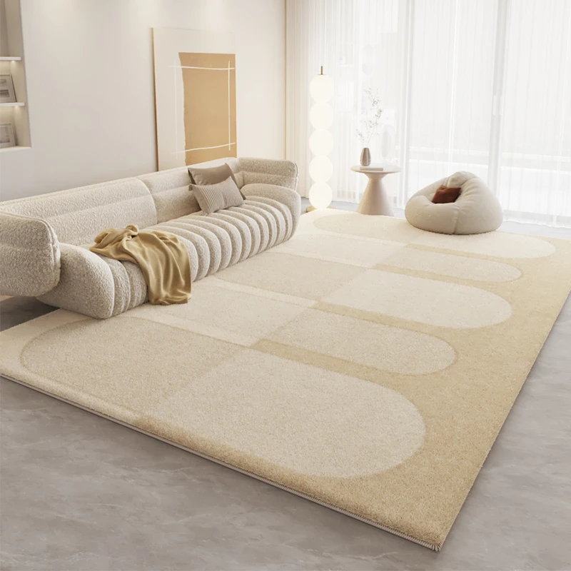 Modern Simple Living Room Decoration Carpet French Cream Bedroom Bedside Plush Carpets Home Cloakroom Fluffy Soft Non-slip Rug