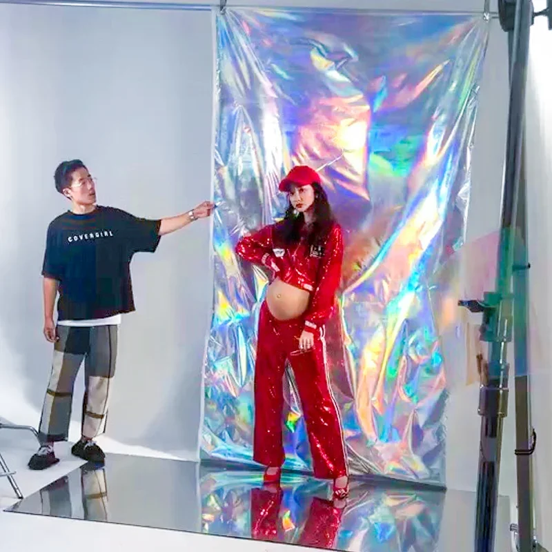 사진 배경 사진 스튜디오 배경, 사진 작가 액세서리, 인스타그램 배경, 다채로운 반짝이 PVC