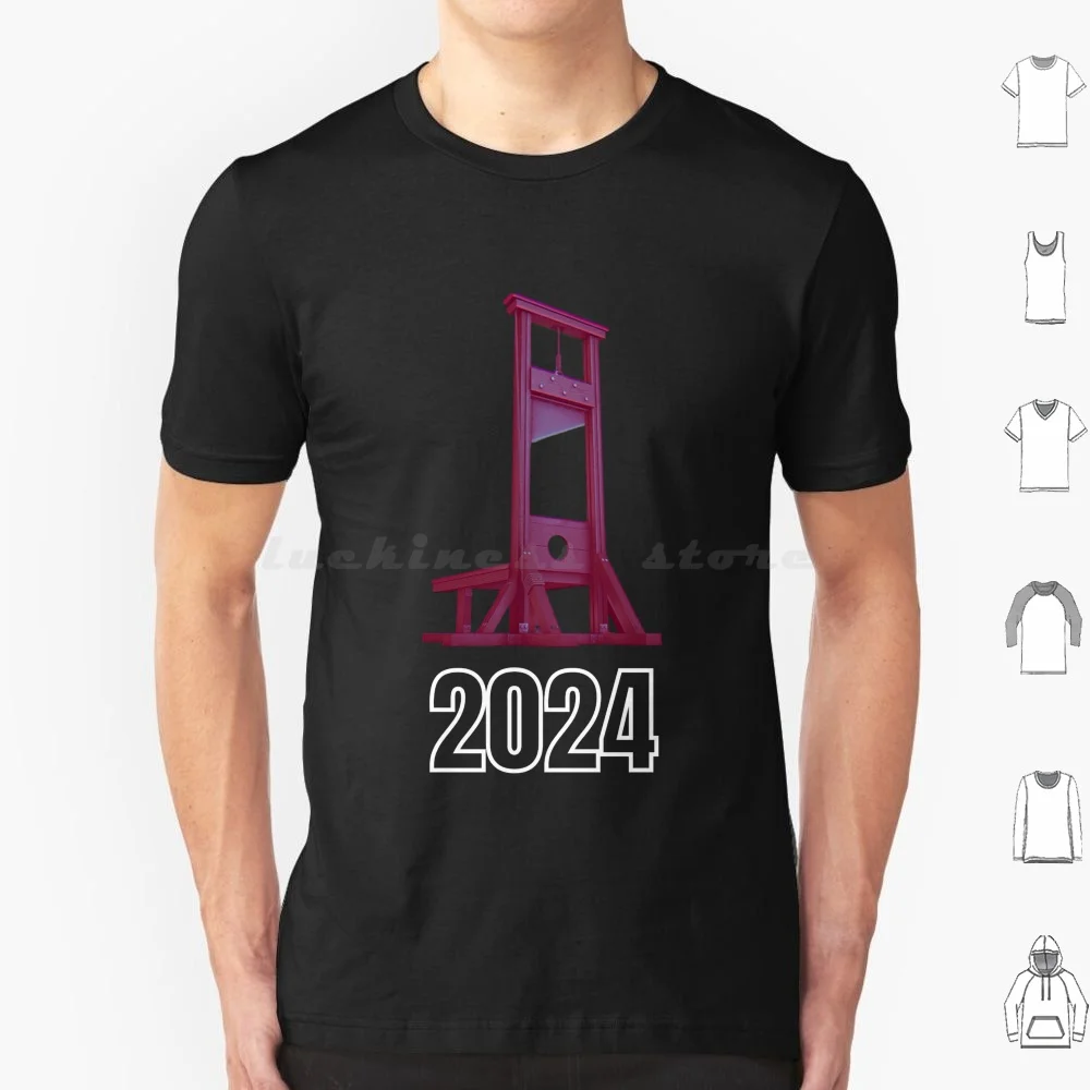 Camiseta de algodón para hombre y mujer, camisa con estampado artesanal de Revolution Ii, Guillotina de Francia y Estados Unidos, 2024