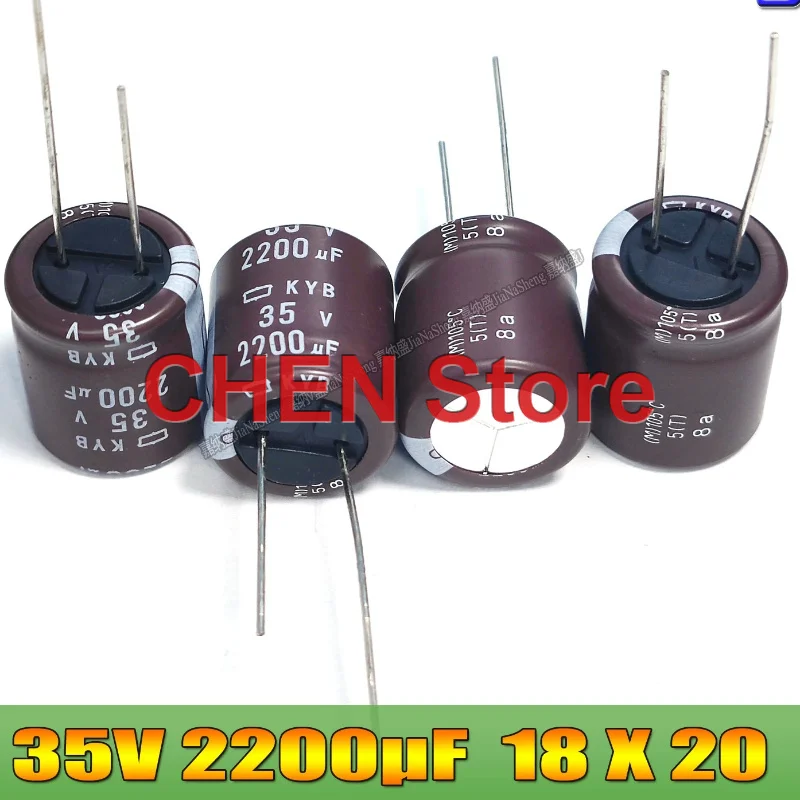 

20PCS/lot original NIPPON KYB 35V2200UF 18X20MM 105C NCC electrolytic capacitor CHEMI-CON 35V 2200UF Free Shipping