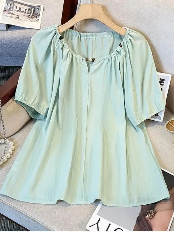camisa-casual-solta-de-manga-curta-com-design-de-bolhas-primavera-verao-padrao-de-micangas-cobre-barriga-bolso-simples-lenco-de-bolso-estilo-empresarial