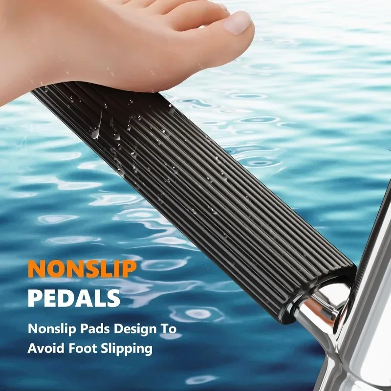 LUISLADDERS Scaletta per barca pieghevole a 4 gradini