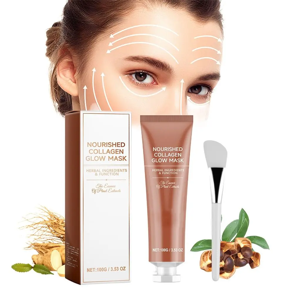 

Collagen Glow Baby Collagen Glow Cream Peel Off с кистью Коллагеновая маска Collagen Aginon Volufiline Reallagen Vegan