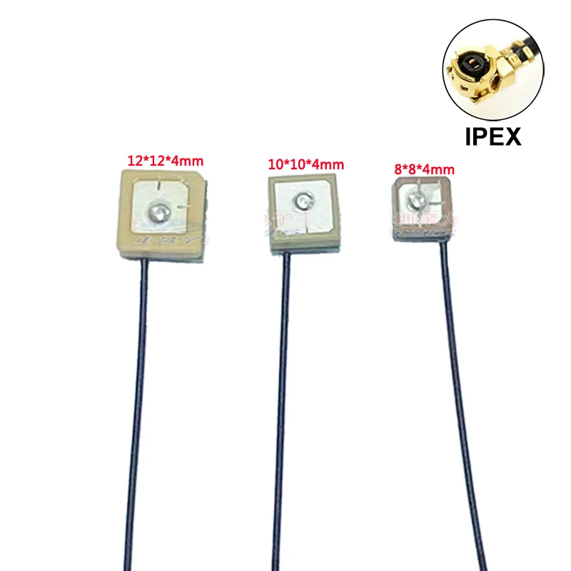 

2Pcs GPS antenna IPEX IPX UFL BDs Built-in active ceramic antenna 10cm Cable Strong High gain RHCP For EC25 EP06-E