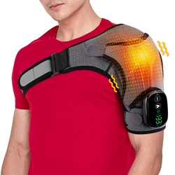 Electric Heating Shoulder Massager Adjustable Brace Support Belt Arthritis Elbow Joint Relief Infrared Massage Shoulder Pads