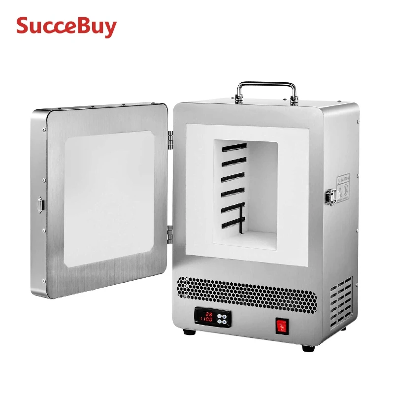 

SucceBuy Electric Melting Furnace 1500W/1650W Electric Kiln Digital Melting Furnace Max Temperature 2192℉/1200℃ Lost-Wax Casting