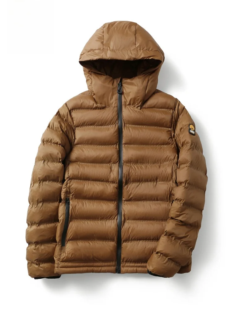 Men's Outdoor Winter Cotton Jacket 100g P-Cotton Inner Warmth Coat Standard Fit Polyester Fiber Hooded Fashion Urban Style