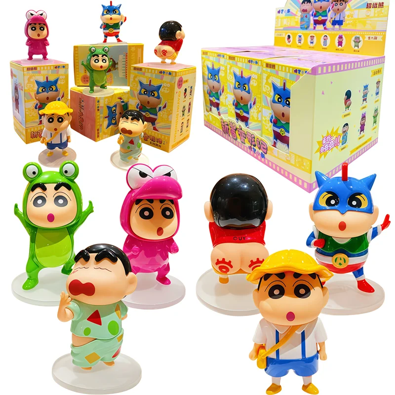 

Crayon Shin-Chan Action Kamen Cartoon Anime Figures Model Doll Blind Box Toys Car Decoration Desktop Ornament Birthday Gifts