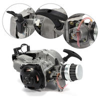 49CC 2 Stroke Pull Start Engine Motor For Pocket ATV Pit Mini Dirt Bike Minimoto Engine Aluminum