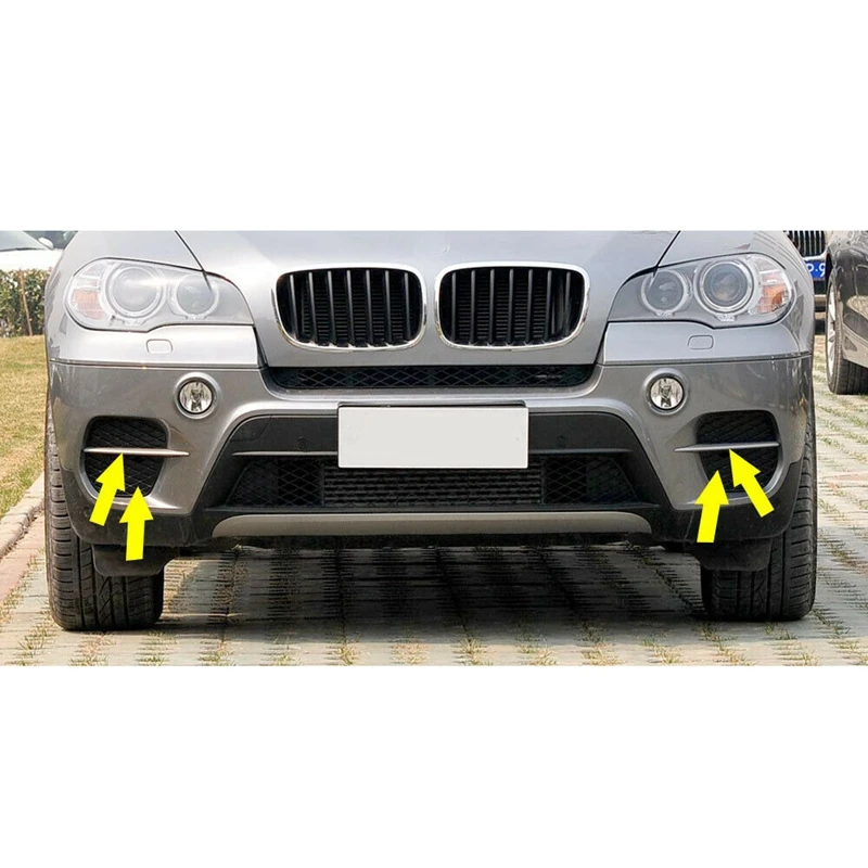 For -BMW X5 E70 2011-2013 51117222859 51117222860 Front Bumper Grille Cover Grill Trim