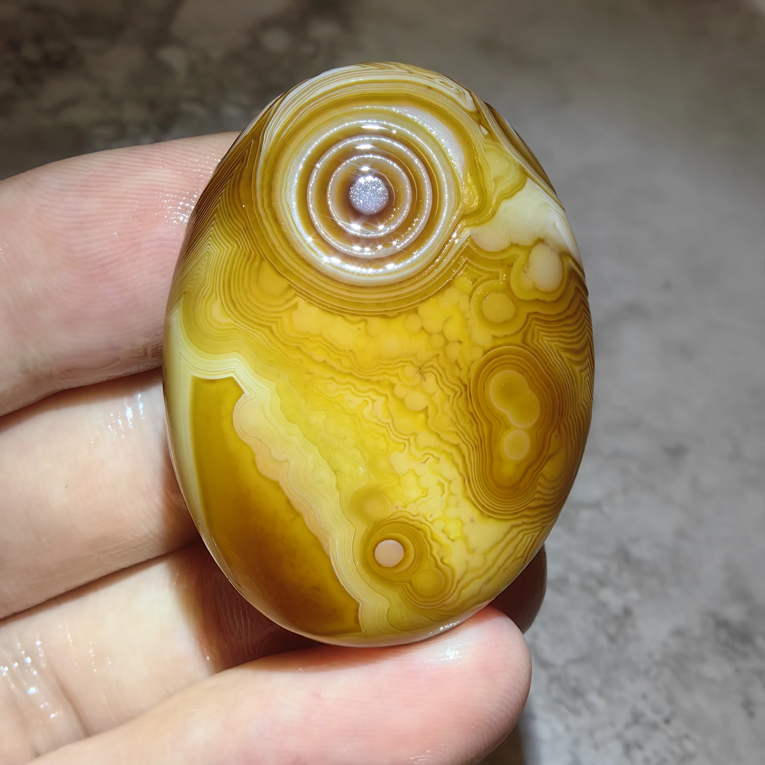 All-natura Wishing Divine Eye Agate Rough Stone Attract Wealth Good Luck Anti Evil Amulet Reiki Infusd Meditation Stress Relief