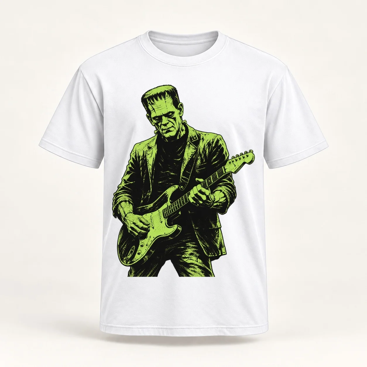 Frankenstein Monster Guitarist Vintage Horror Rock Music Essential Women T-Shirt quick-drying blacks ariat shirts for Women