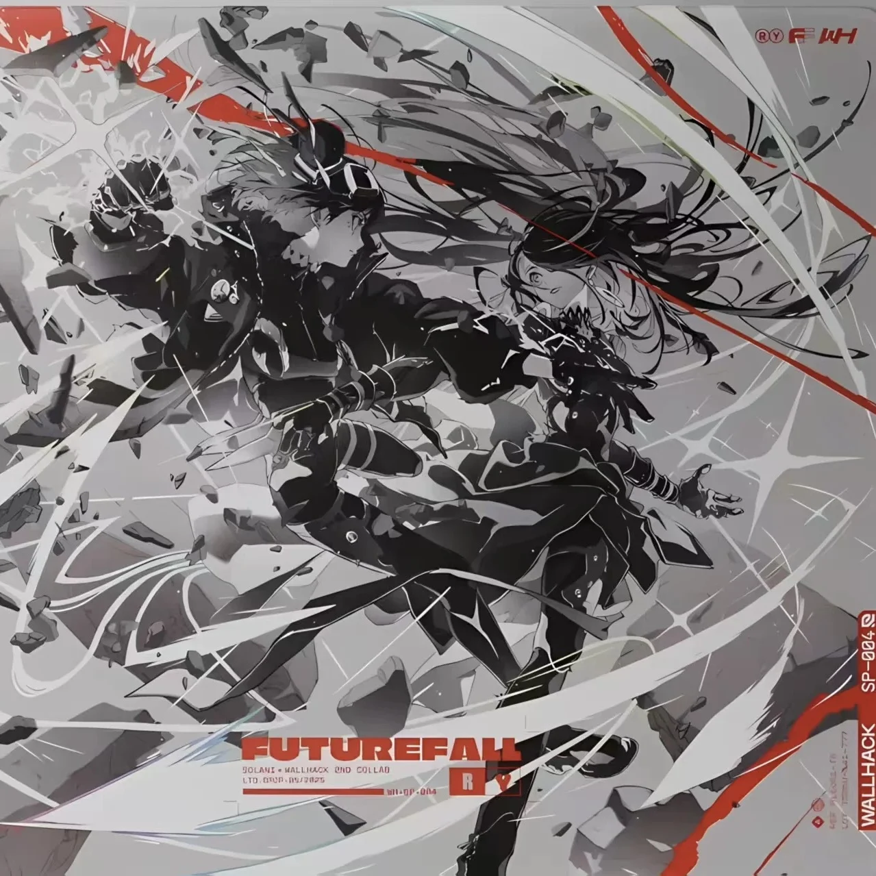 

WALLHACK 4.0 FUTUREFALL Glass Mouse Pad Copy Upgrade Coating Smooth Surface Custom Gamer Large Desk Mat FPS Gaming Accessories