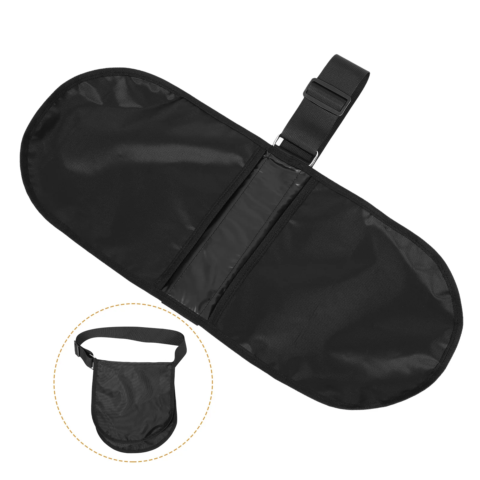 การจัดเก็บสีดํา ออแกไนเซอร์ ผ้าใบ มือถือคอนเทนเนอร์ ถุงเก็บแผ่นดิสก์สําหรับอุปกรณ์กีฬา Discus