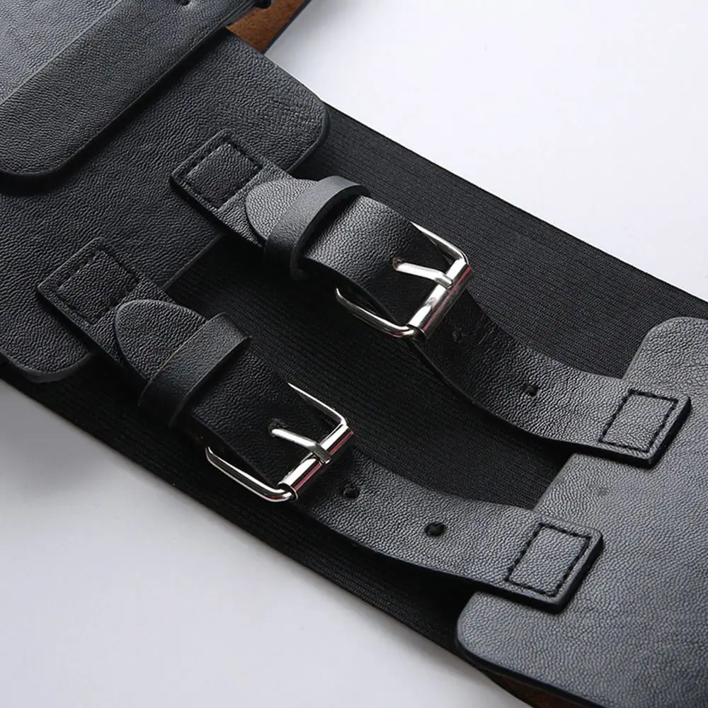 Women Punk Ladies Leather Punk Corset Gothic Harness Belt Cage Vest Body Strap Shaper Bellyband