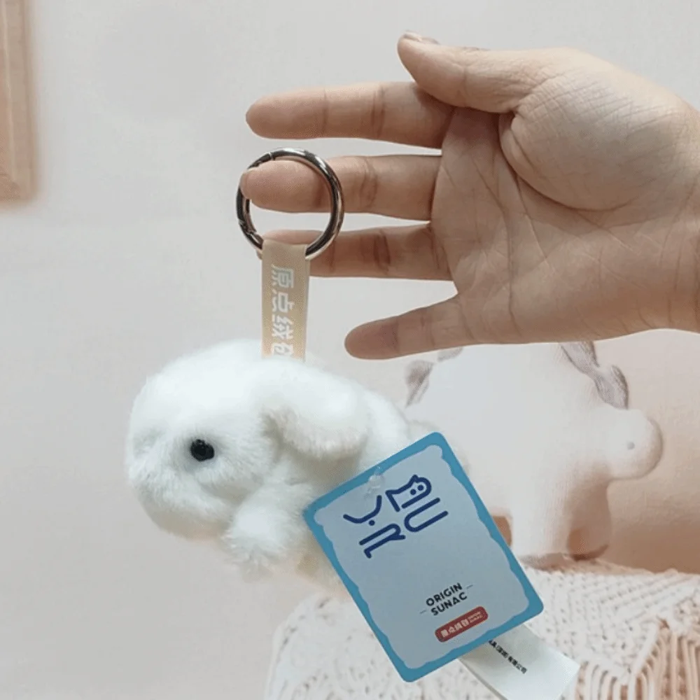 

Car Keychain Simulation Rabbit Keychain Soft Fluffy Rabbit Pendants Cartoon Kawaii Rabbit Pendant Jewelry
