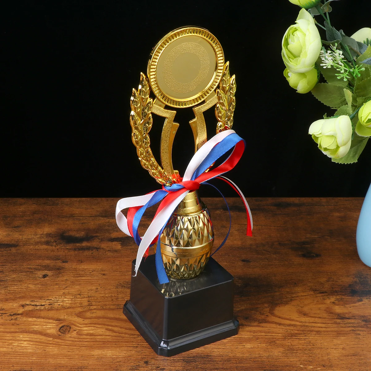 

Event Trophy 24 Cm Award Ceremony Mini Trophies Kids Party Favor Plastic Base Golden Cup Design Classroom Rewards Game
