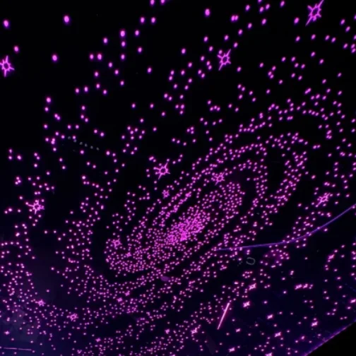 High Definition Panoramic Sunroof Glass Film Color Changing Starry Sky Car Interior Window Upgrade Light