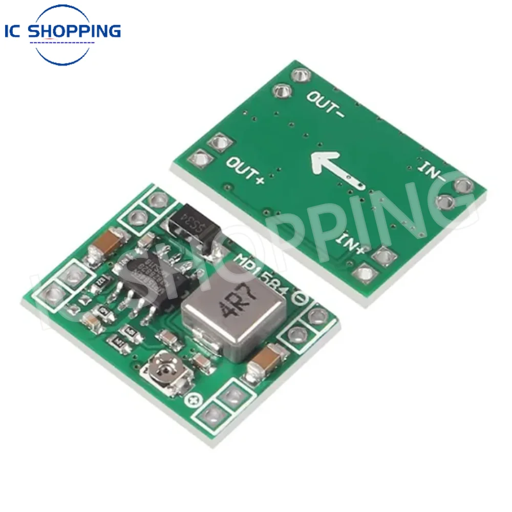 10pcs MP1584EN DC-DC Buck Power Module 3A Adjustable Step-Down Module Ultra LM2596 Small Size for Stabilized Voltage Output