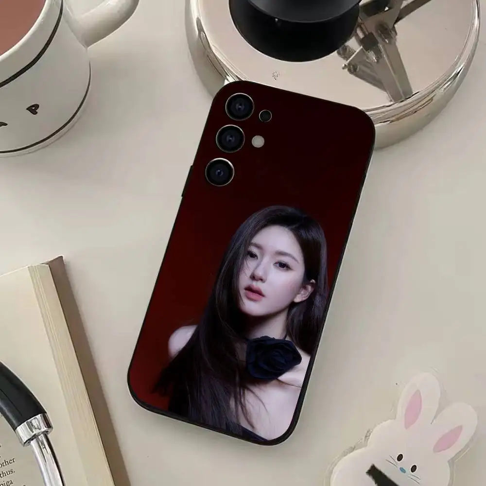 Custodia per telefono lusi Rosy Zhao per Samsung S25, S24, S21, S22, S23, S30, Ultra, S20, Plus, Fe, Lite, Cover morbida nera