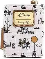 In Stock Loungefly Marie Cat Wallet For Women Cute Small Leather Purse Short Bank Card Bag With Cartoon Pooh Bear Design Gift view 6