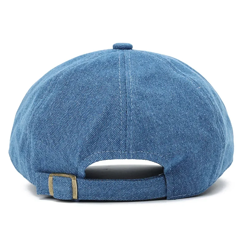 Spring and Summer Solid Denim Newsboy Caps Men Flat Peaked Cap Women Painter Beret Hats 102 image 5