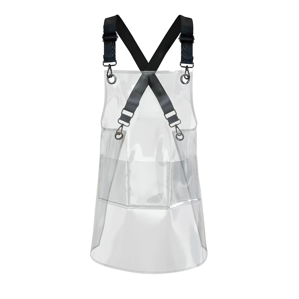 

Fashion Work Apron Oil Resistant Waterproof Kitchen Apron Unisex TPU for Kitchen Hair Salon Barber Barista Household Supplies