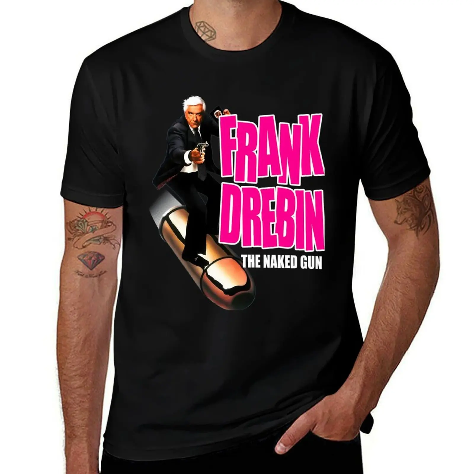 

Frank Drebin T-Shirt funny shirt cotton summer shirt customs design your own mens clothes