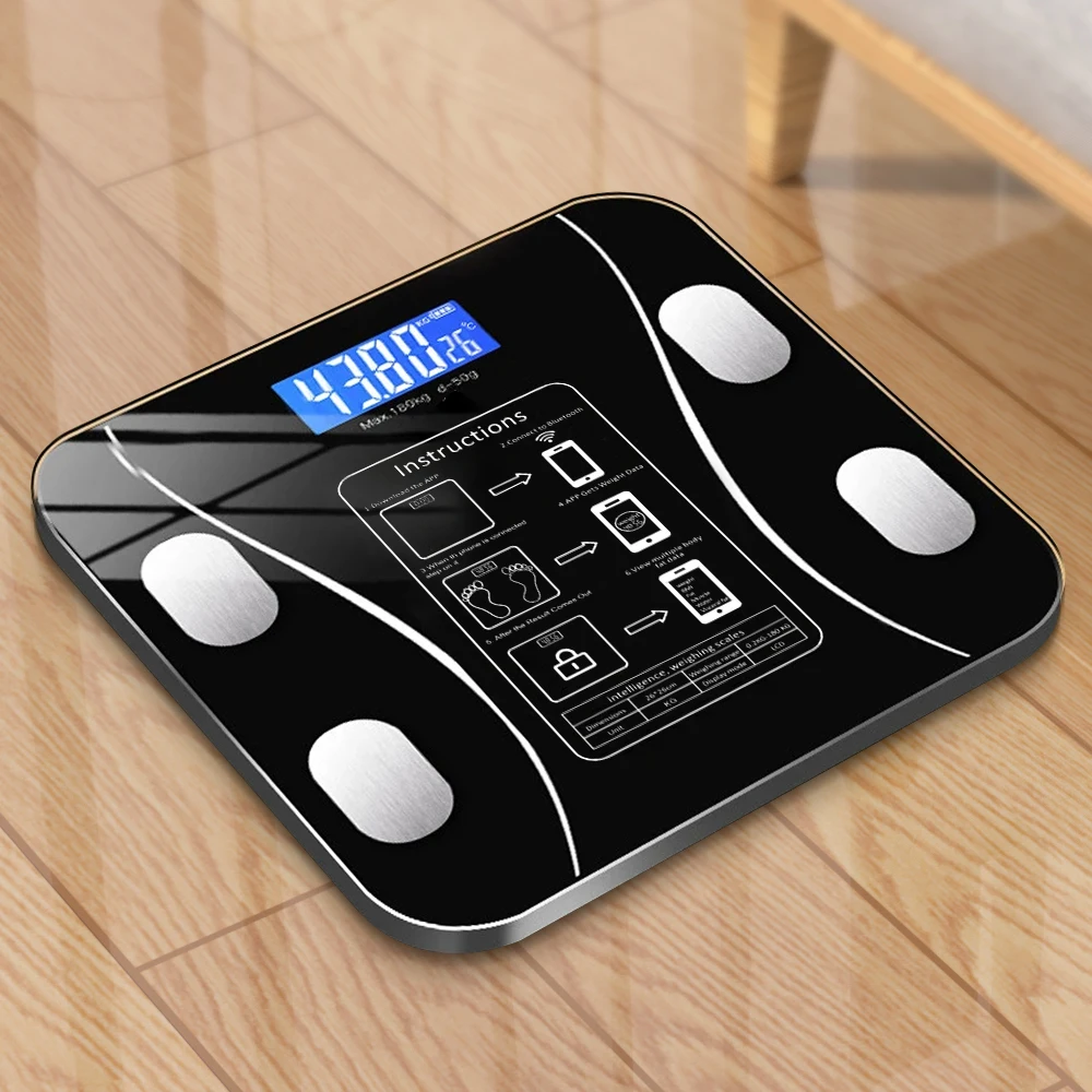 INSMART Smart Body Weight Scale Digital Body Composition Body Weight Balance Bioimpedance Scale BMI Floor Scales Bathroom Scale