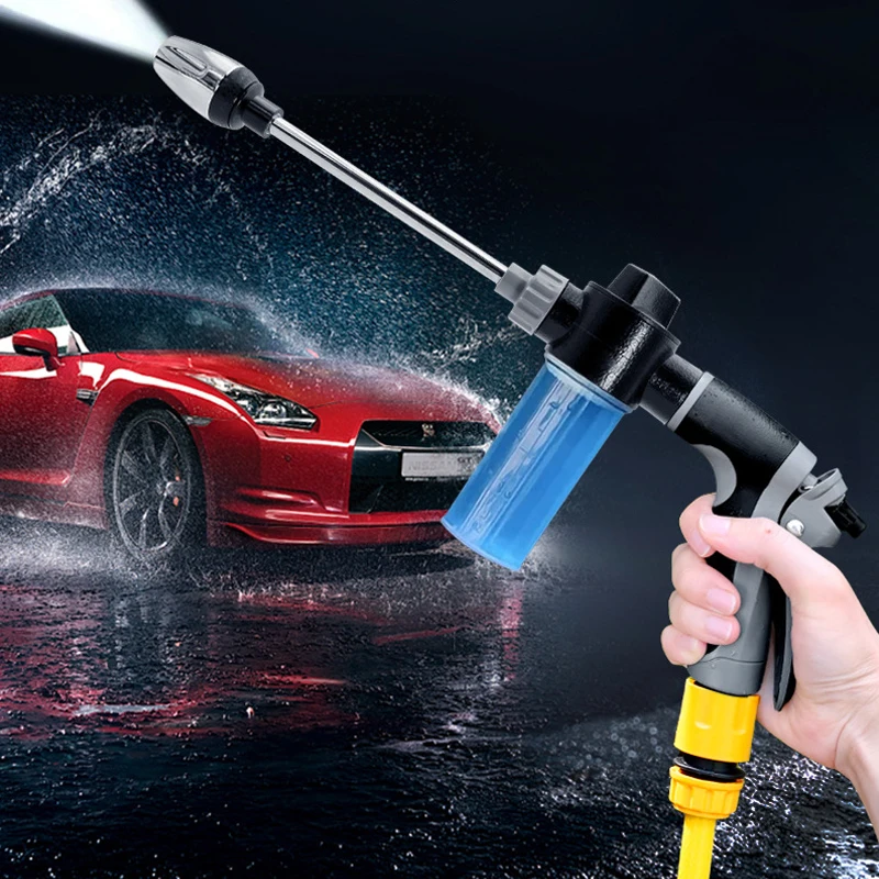 

Длинный стержень для мойки автомобилей, пенопластовая насадка, бытовой шланг высокого давления, водяной пистолет, быстроразъемное соединение, моющая автомобильная щетка, мощная насадка