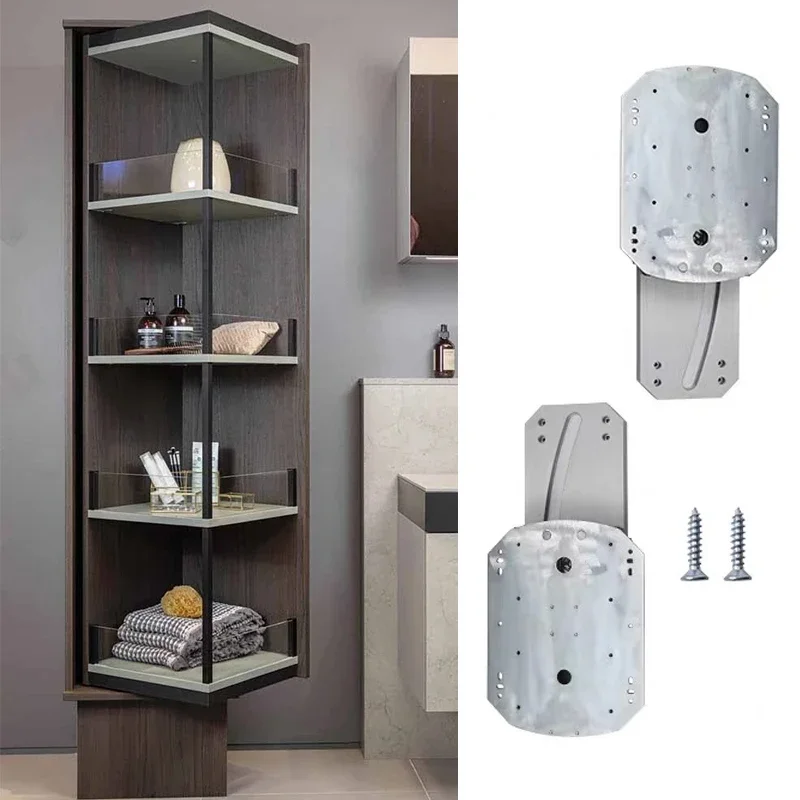 Bathroom Tall Hardware Corner Storage Hideaway Cabinet Desk Eggersmann Kitchen Furnspin Rotating Opening System By Hettich