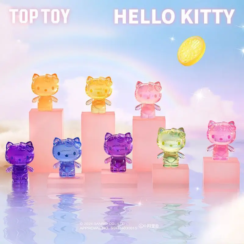 TOPTOY New Sanrio Hello Kitty 50th Anniversary Mini Candy Blind Bags Toys Cute Mini Hello Kitty Figures Blind Box Toy Girls Gift