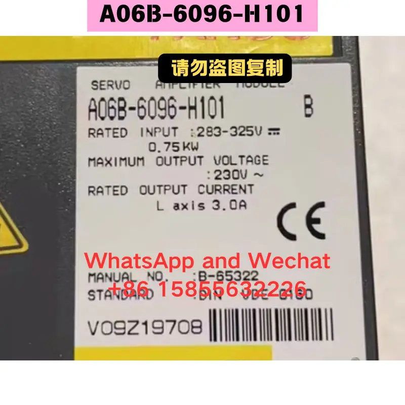 

Used Driver A06B-6096-H101 Functional test OK Fast Shipping