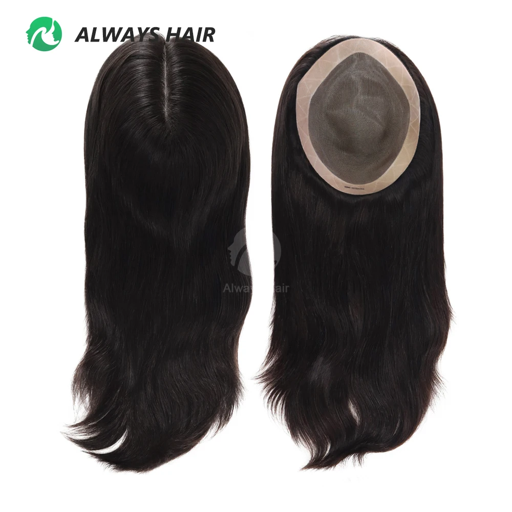 TP67- 7x9 8x10 Fine Mono Hair Topper For Women Human Hair 16