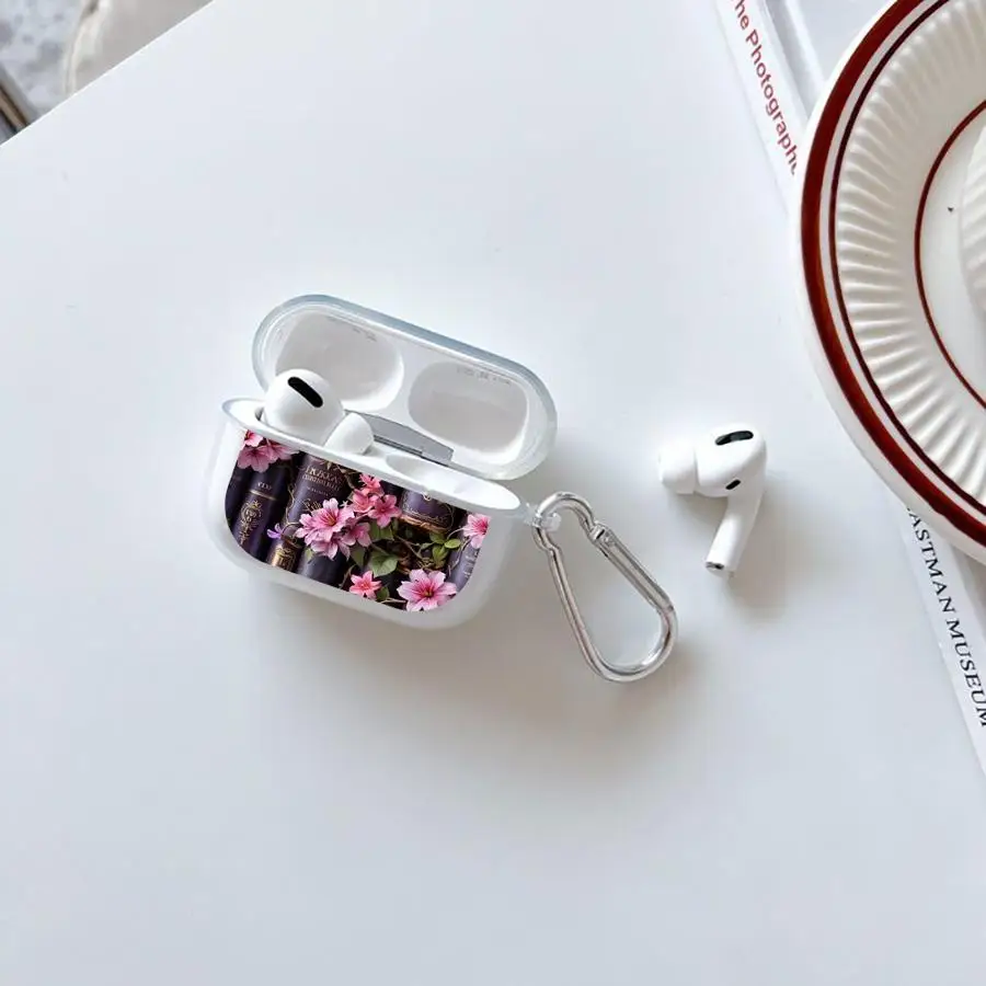 

Clear Earphone Cases Cover Case For Airpods 1 3 2 Pro2 Pro Pro3 4 Bookshelf With Cute Cat