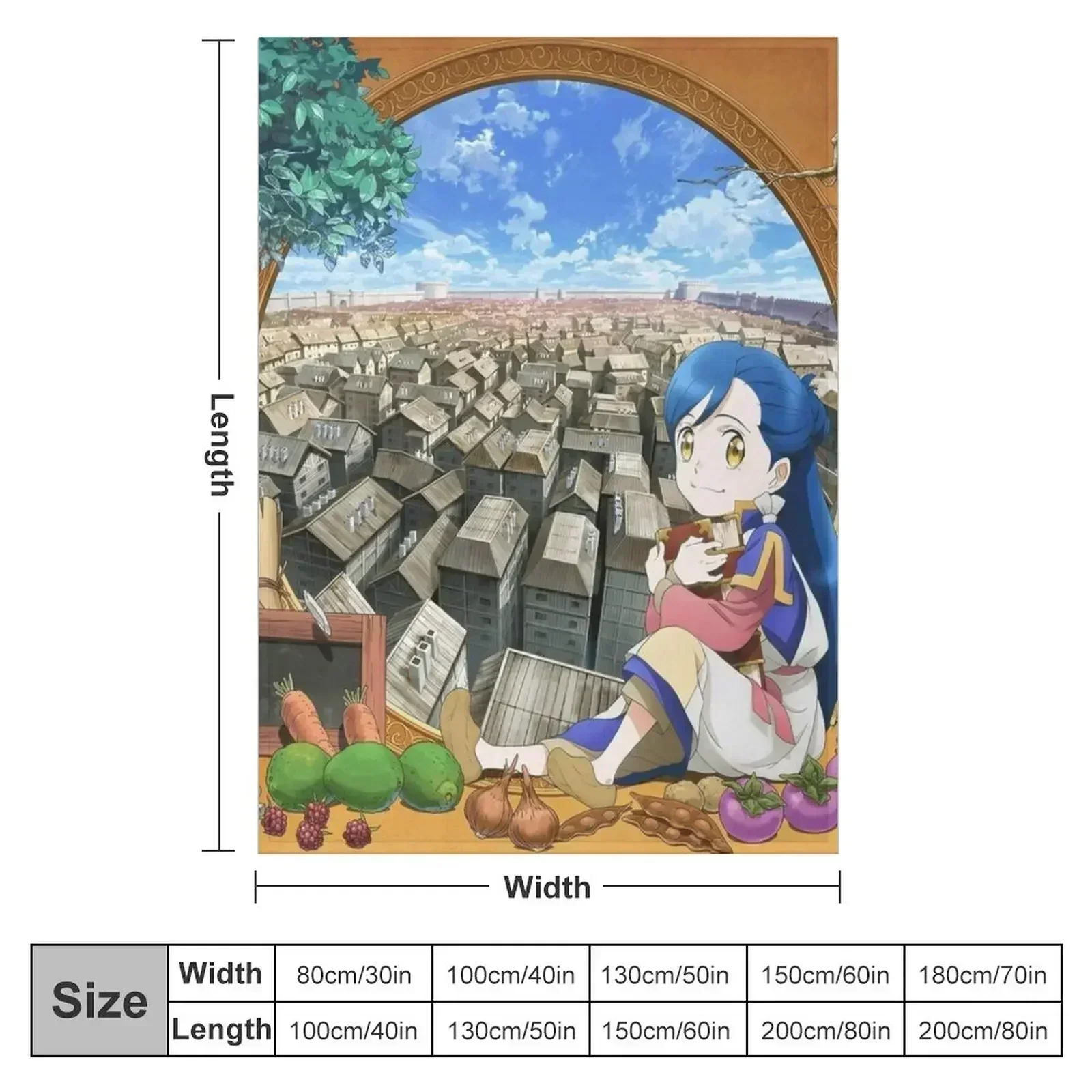 Ascendance of a Bookworm 3 Throw Blanket couch cozy soft plush fuzzy picnic outdoor blanket