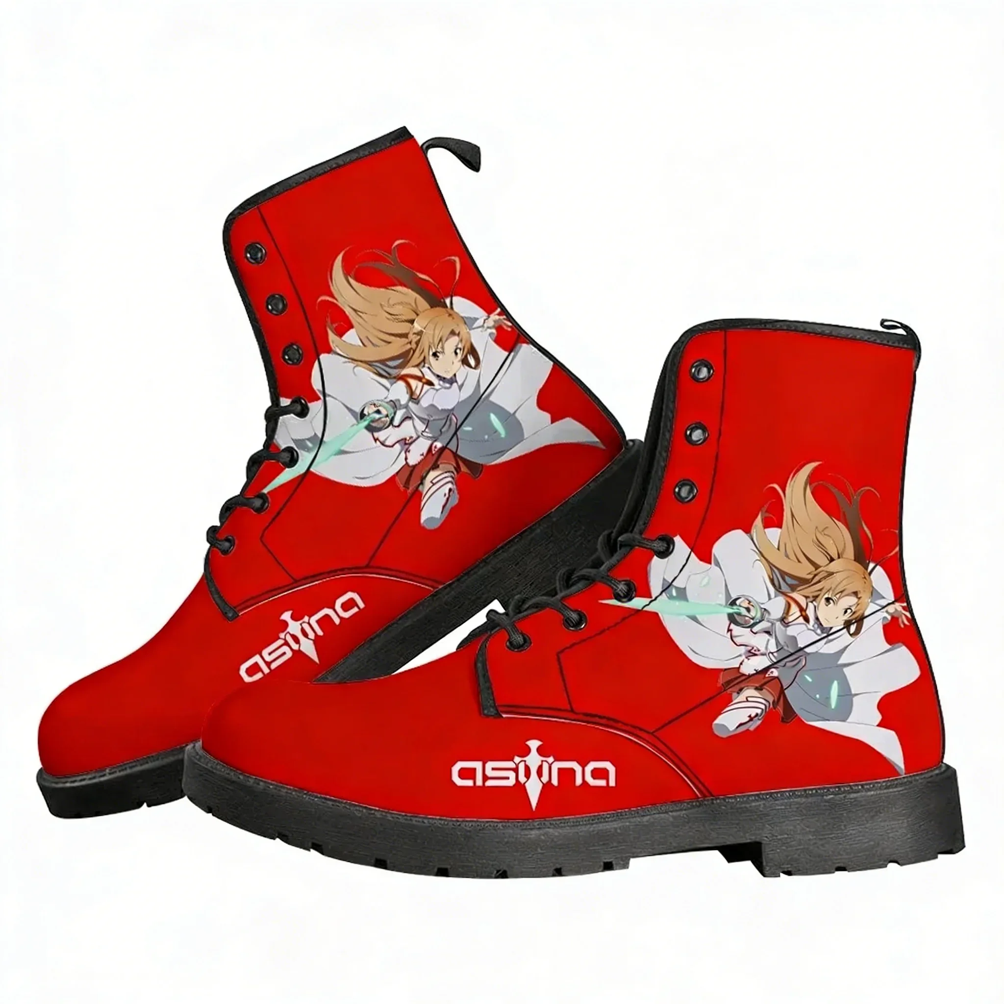 

Sword Art Online Asuna Boots Mens Womens Teenager Shoes Casual Boot Hot Movie Outdoor Light High Quality Couple Customize Shoe