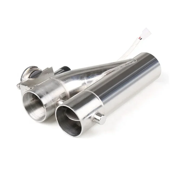 Electrically Controlled Downpipe Double Valve Exhaust Pipe