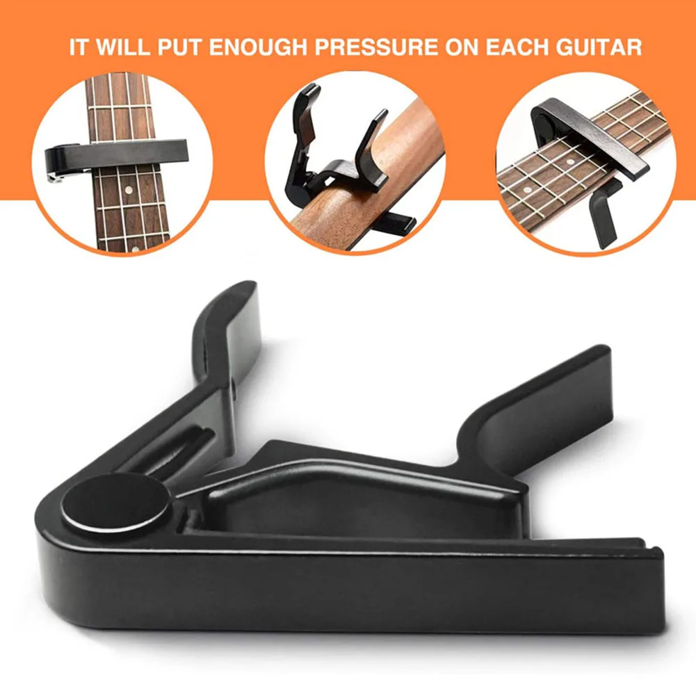 Guitar Capo,Capo for 6-String Acoustic and Electric Guitars Ukulele Mandolin Aluminum Alloy Quick Change Clamp Key Accessories