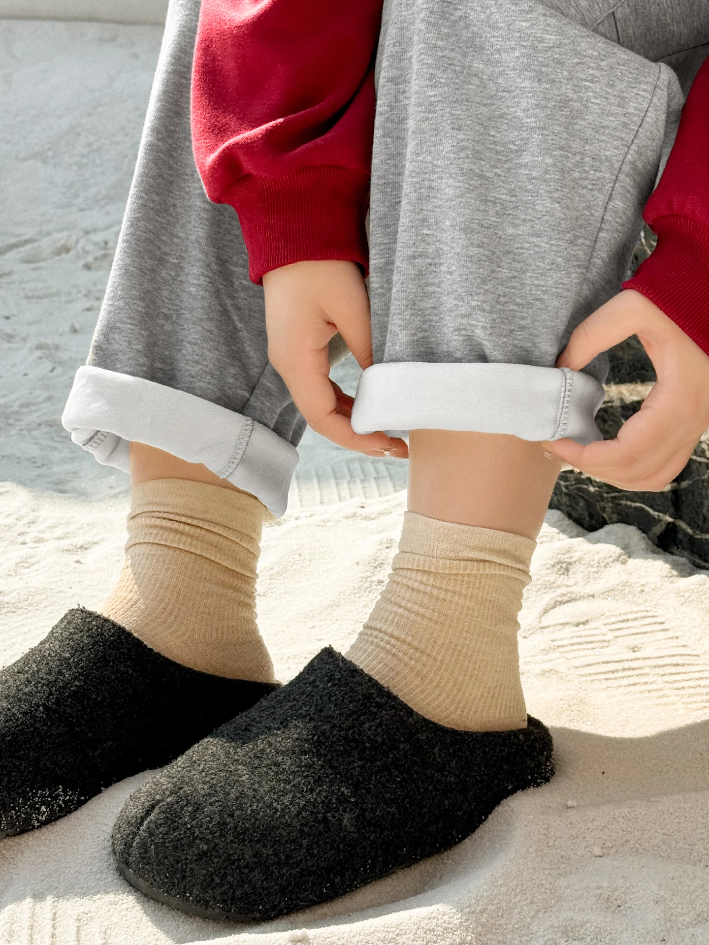 Plus Size Dames Fleece gevoerde casual joggingbroeken 3 lengteopties 450g Warme afslankende lentecollectie Hoge taille Katoenmix