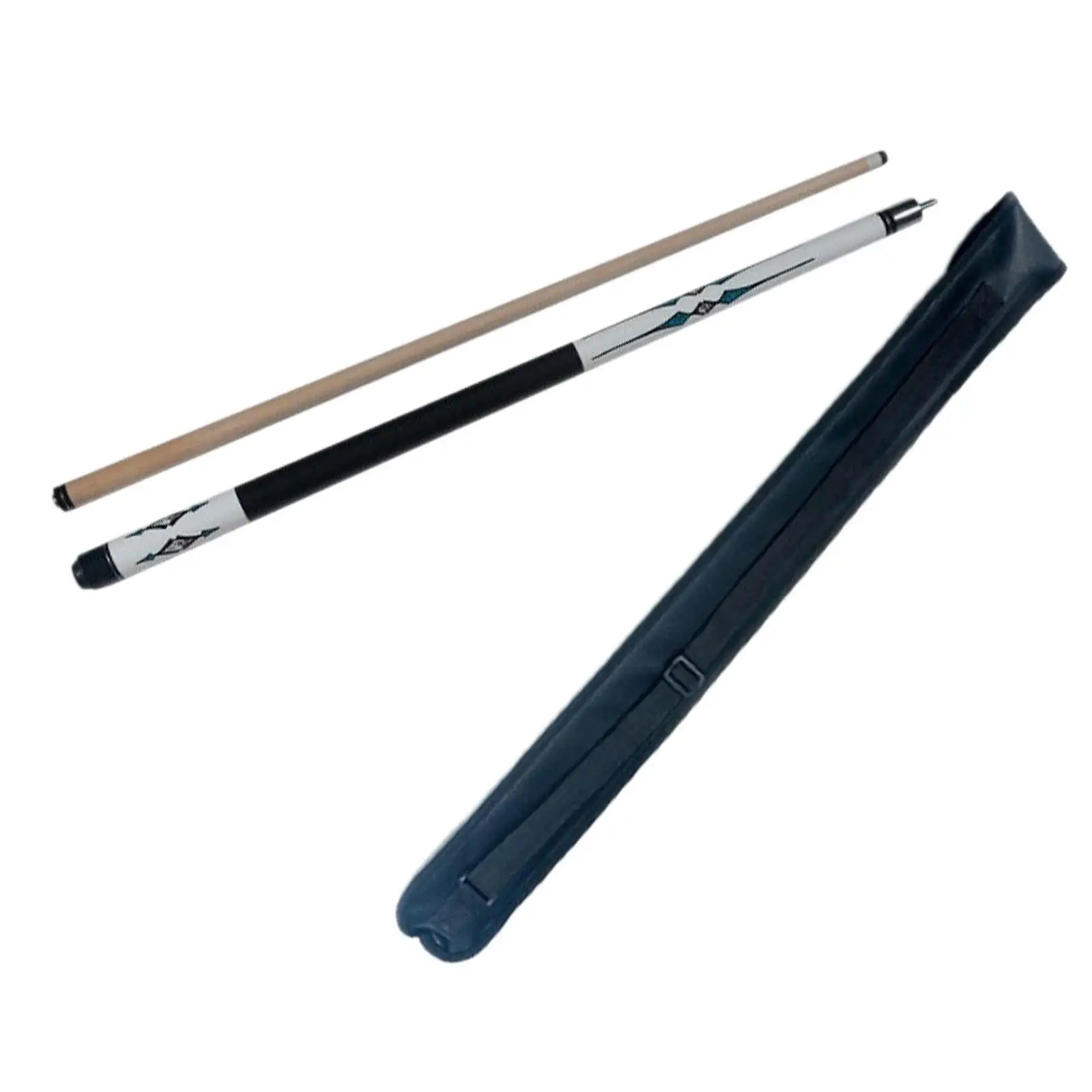 1/2 Pool Cue Lightweight Ergonomic Stylish with Storage Bag Snooker Cue for Billiard Players Adults Women Enthusiasts Beginner