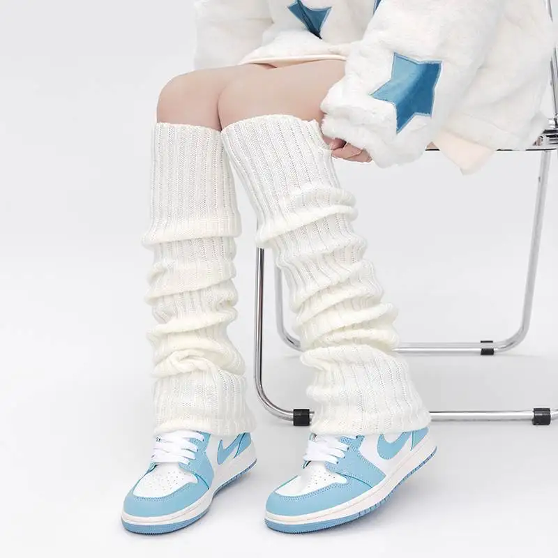 49CM White Thigh High Stockings Anime Cosplay Hosiery Women Girls Sweet Sexy Tights For Women Tights JK Lolita Cute Warm Sock image 4