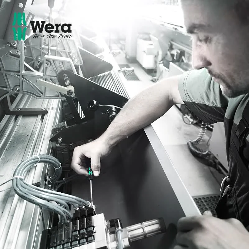 Wera 2035 Kraftform Micro Slotted Precision Screwdriver, Ergonomic Multi-Component Handle Electronic for Precision Repair