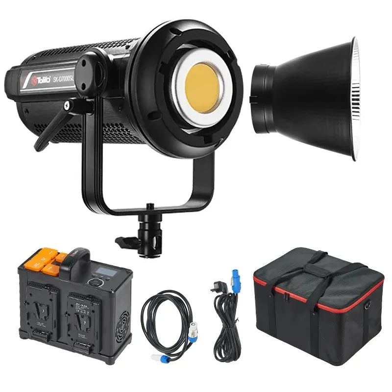 

Video Professional 700W High Power 5600K Daylight Cob Led Studio Filming Video Light With Control Box SK-D7000SL