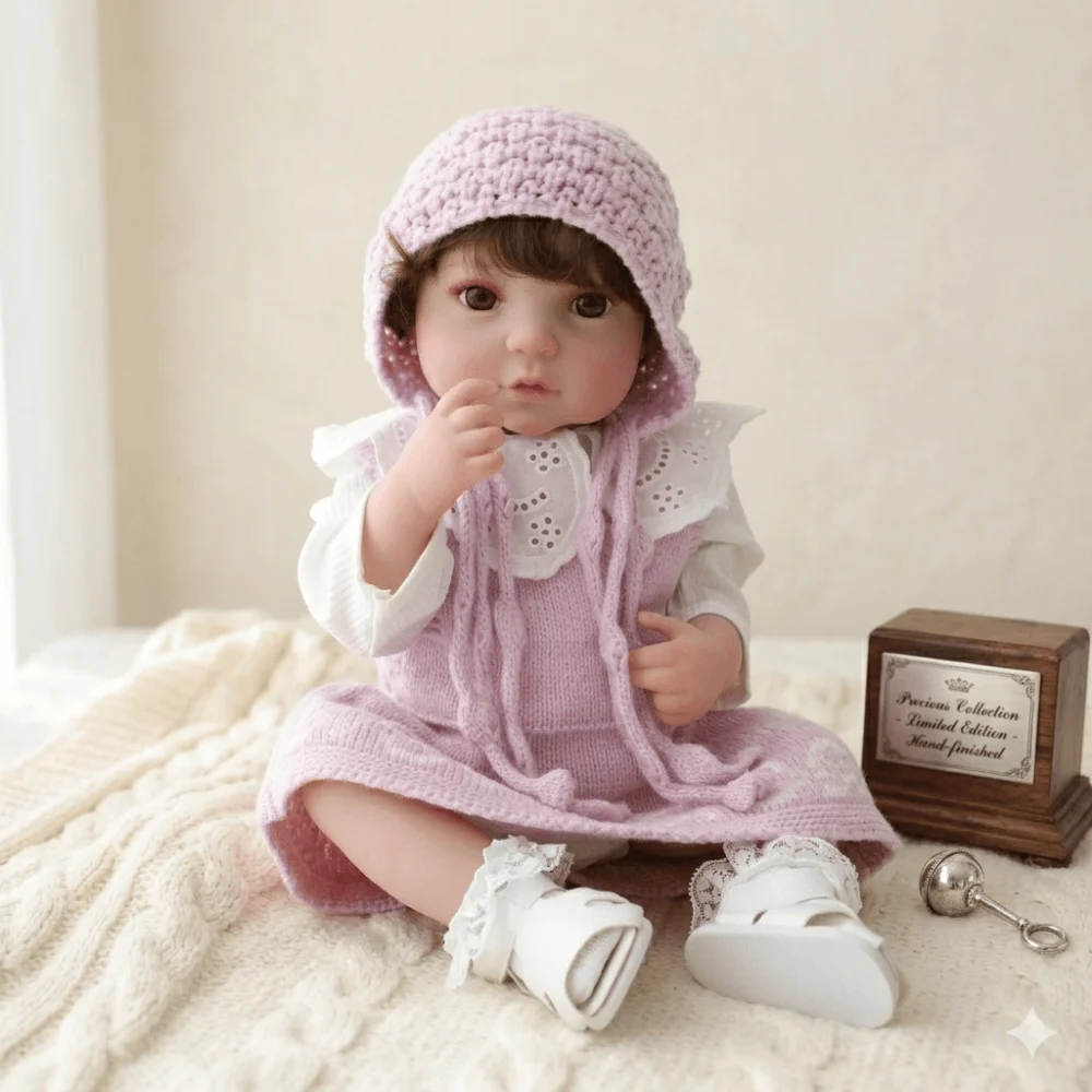 

Cloveray 20 inch Lifelike Reborns Baby Doll Visible Veins High Quality Children's Handmade Toys Girl Birthday Gift Christmas.